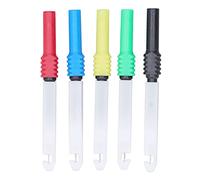 0.7mm Mini Test Pins & Multimeter Probes 5PCS Set | Wire Piercing Needles with Sheath for Automotive Diagnostics/Electrical Testing | Brass Material, Model J.30009, 30Vac - 60Vdc