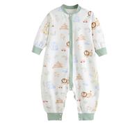 0-8 Years, Baby Girl Clothes Long Sleeve Romper 1 Piece Jumpsuit Floral Button Down Full Length Fall Winter Infant Outfits (Green, 18-36 Months)