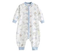 0-8 Years, Baby Girl Clothes Long Sleeve Romper 1 Piece Jumpsuit Floral Button Down Full Length Fall Winter Infant Outfits (Blue, 5-6 Years)