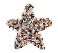 0.88lb / 400g Petit Naturel Forme irrégulière Cristal Quartz Roche Noyé Copeaux Pierre concassée Guérison Reiki Cristal Pierres précieuses pour Vases de jardin Plantes Décoration (Multi)