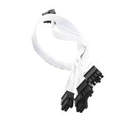 (0.8m, 18White) PCI-E 5.0 12VHPWR RTX4090 Splitter Extension Cord for Corsair AX760I/AX860