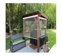 0,8mm d'épaisseur Stores Enrouleurs Extérieurs en PVC Transparent,50cm 80cm 95cm 100cm 120cm 140cm Stores À Rouleau,Rideau Étanche Coupe-Vent en Plastique pour Pavillons fenêtres(85X210CM)