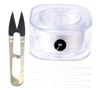 0.8mm x 85m Fil élastique pour Bracelet, Fil pour Bracelet Perle, Fils de Perles Élastiques, pour Collier et Bijoux, Fabrication Bracelet