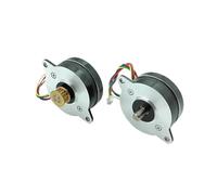 0.9 Degree 36mm Round Thin Stepper electronic starter 2-Phase 4-Wire Stepping electronic starter 5mm Shaft Pulley for 3D Printer CNC Robot CZAOINCU(Model C)
