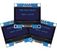 0.96 Inch OLED I2C Screen 3 Pieces OLED I2C Display with 128 x 64 Pixel OLED Display Module with White Characters Compatible with Arduino