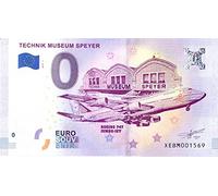 # 0 Euro Note Allemagne 2018 · Musée de la Technologie Speyer · Boeing 747 · Jumbo-Jet · Souvenir zéro € Billet de Banque