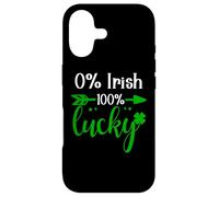 0% Irish 100% Lucky St Patricks Funny Kiss Me Im Irish Ish Coque pour iPhone 17