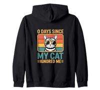 0 Jours Depuis Que Mon Chat m'a ignoré, Amoureux des Chats Sweat à Capuche