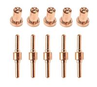 0, L-TEC, JG-40, WSD-LG40, CUT-40, LGK-40, CT312, Super160, BPS40, Rilon, Riland, Jasic - 10 pièces (5 buses + 5 électrodes), courant nominal 40A, coupe maximale de 12 mm