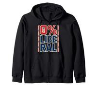 0% libéral - Énoncé zéro pour Cent Énoncé Conservateur électeur Sweat à Capuche