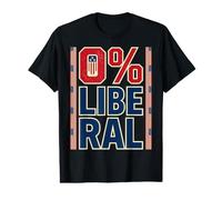 0% libéral - Énoncé zéro pour Cent Énoncé Conservateur électeur T-Shirt Graphique avec Valeur