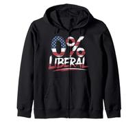 0 Libéral Tshirt Américain USA Anti-Libéral Républicain Sweat à Capuche