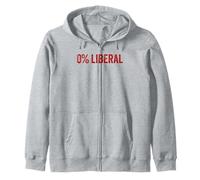 0% libéral zéro pour Cent libéral Anti-libéral 0% libéral Sweat à Capuche