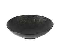Table Passion Assiette Calotte Vesuvio 19 cm Noir – Lot de 6 pièces