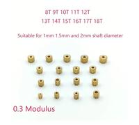 0. Modulus 8T 9T 10T 11T 12T 13T 14T 15T 16T 17T 18T Teeth Metal Copper Brass Gear electronic starter Spindle Fit 1mm 1.5mm 2mm Shaft CZAOINCU(E 11T 01.48mm Hole)