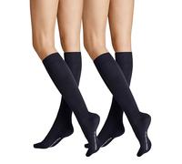 0 ONLY 2-PACK KSD, Chaussettes hautes femme en maille Femme, marine,