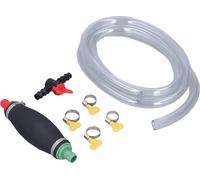 0.pompe manuelle à siphon 6in Transfert de liquide 6.6ft Hose with Control Switch for Gasoline Fuel Water Oil Diesel