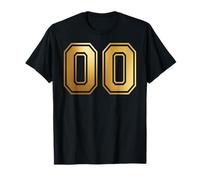 00 Number Zero Team Sports Graphic Varsity Matching T-Shirt