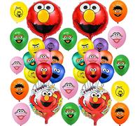 000 Ballons d'Anniversaire de Sesame Street - Ensemble de 20 Ballons Assortis - Aluminium et Thème Sesame Street - Pour Enfants et Famille - Unisexe
