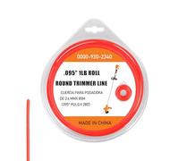 0000-930-2340 Fil rond robuste de 0,2 cm pour coupe-herbe Stihl | Rouleau de 0,5 kg, orange (coupe lisse, moins d'usure et faible bruit)