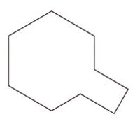 Tamiya Peinture acrylique mini XF86 Flat Clear – flacon 10 ml