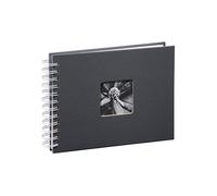 [00002111] HAMA Album à spirales Fine Art 24 x 17 cm 50 pages blanches Gris