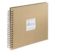 [00007211] Hama Album à spirale "Craft", 28 x 24 cm, 40 pages en papier kraft