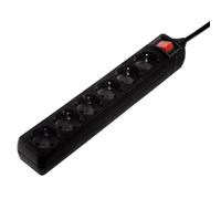 [00030394] Hama Bloc multiprises à 6 sorties avec interrupteur, 1,4m, noir