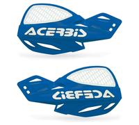0009846.040 Paire Déflecteurs Ouverts Ventilé Cross Enduro MX Uniko Ventilé Bleu