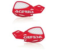 0009846.110 Paire Déflecteurs Ouverts Ventilé Cross Enduro MX Uniko Rouge