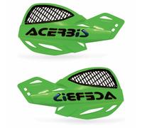 0009846.130 Paire Déflecteurs Ouverts Ventilé Cross Enduro MX Uniko Ventilé Vert