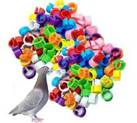 001-500 sangles de pattes d'oiseaux numérotées, 8/10/12 mm en option, adaptées aux pigeons, perroquets, poules et canards (100 pièces) 8mm (0.31in)301-400