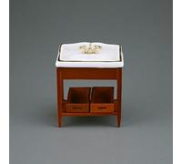 001.655/9 - Lavabo en bois vide, miniature à l'échelle 1:12