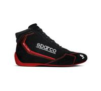 001295 Sparco Bottines Chaussures Slalom 2022 Homologué Fia Noir/Rouge Racing