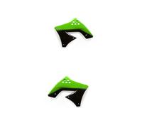 0013136.553.009 Paire Capots Latéraux Radiateur pour Kawasaki Kxf 250 2009 Vert