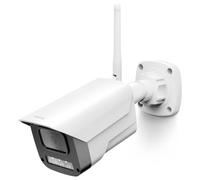 Hama Camera Surveillance WiFi Exterieur (Caméra Connectée, IP54, 1080p, sans Hub, Enregist MircoSD, Détect. Mouvement, Vision Nuit, Google/Alexa, Appli, Son 2 Voies) Blanc