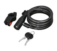 Hama Serrure De Câble En Spirale Pour Vélo 120 Cm Noir Noir G