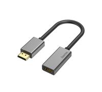 Adaptateur vidéo, f. DisplayPort - port HDMI?, Ultra-HD 4K@60Hz, alu