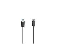 Hama Câble micro-USB A vers USB A 00200626 – USB 3.0 5 Gbit/s – 0,75 m – Noir