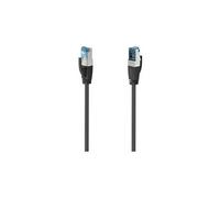 00200679 RJ45 Câble réseau, câble patch CAT 6a S/FTP 0.50 m noir