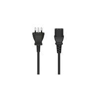 Hama 00200746 câble électrique Noir 1,5 m Prise d'alimentation type L Coupleur C14 G