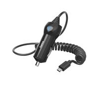Chargeur de voiture avec connecteur micro- USB, 6 W, 1,0 m, noir
