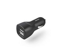 [00201636] Hama Chargeur de voiture avec 2 ports USB-A, 12 W, noir