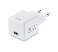 [00201840] Hama Chargeur rapide, USB-C, PD/Qualcomm®, mini-chargeur, 20 W, Blanc