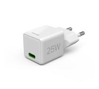 Hama Chargeur USB-C 25W Rapide - PD + QC 3.0, 1 port USB-C - Blanc