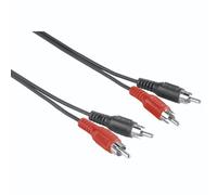 [00205087] Hama Câble audio, 2 fiches RCA mâles - 2 fiches RCA mâles, 5 m