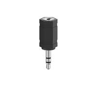 Adaptateur audio, jack mâle 3,5 mm stéréo - jack femelle 2,5 mm stér