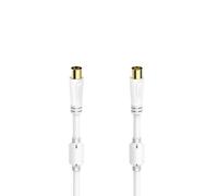 Cordon d'antenne, femelle . coax . male - femelle . coax . femelle ., doré, 3,0 m, 100 dB,