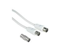 Hama 00205298 câble coaxial 10 m Blanc
