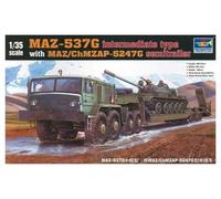 00211 1/35 MAZ-537G Transporter w/MAZ/ChMZAP-5247G Trlr [Toy] (japan import)
